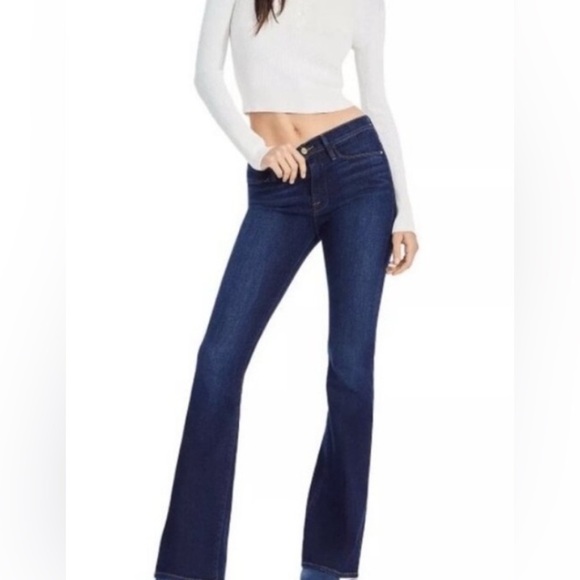 Frame Denim Le High Flare Jeans Blue Women's  Size 24 (0). FLAW - Picture 1 of 13